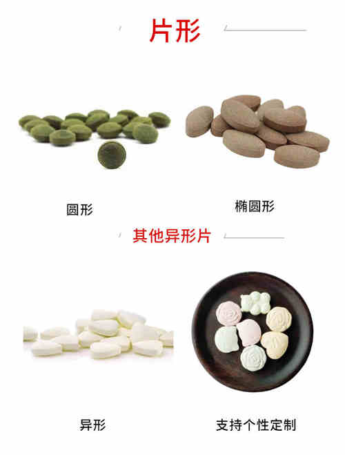 保健品片劑代加工產(chǎn)品類型